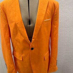 Vibrant Orange Men's Blazer